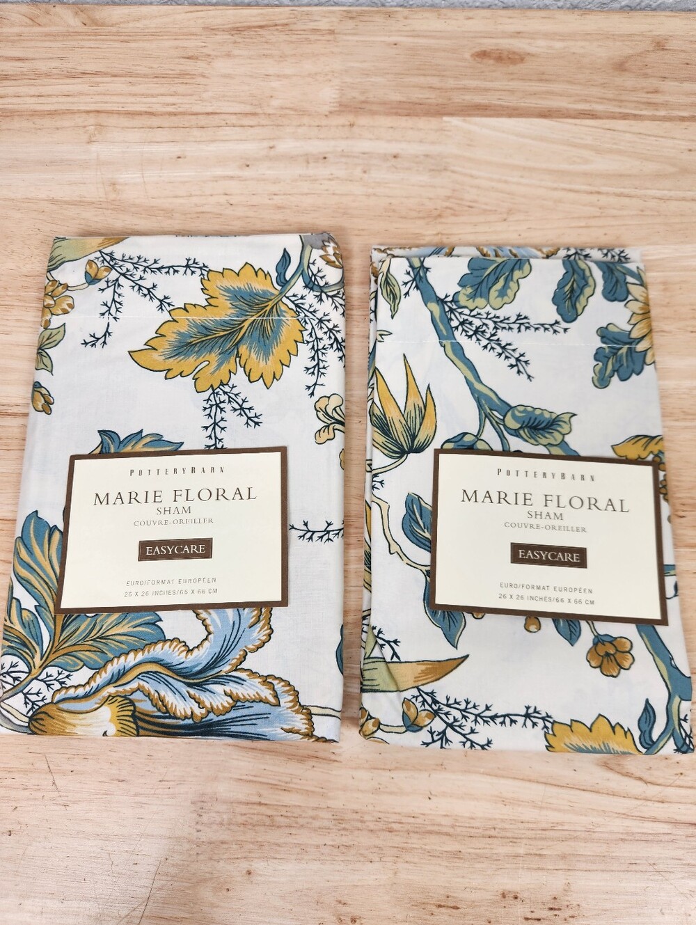 Pottery Barn Marie Floral Standard Sham Set Of 2 Pillowcase French Cottage NOS
